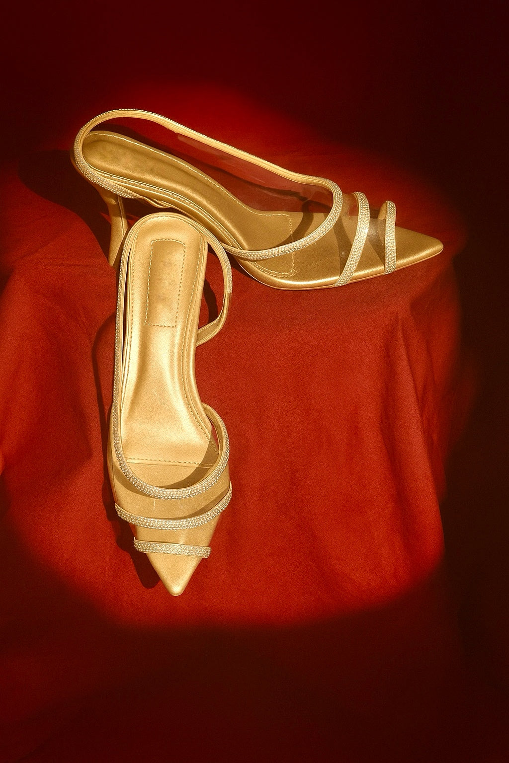 Jazzy Embellished Kitten Heels