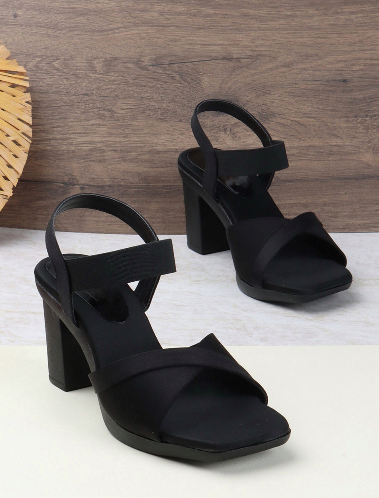 Casual Ankle Loop Block Sandal