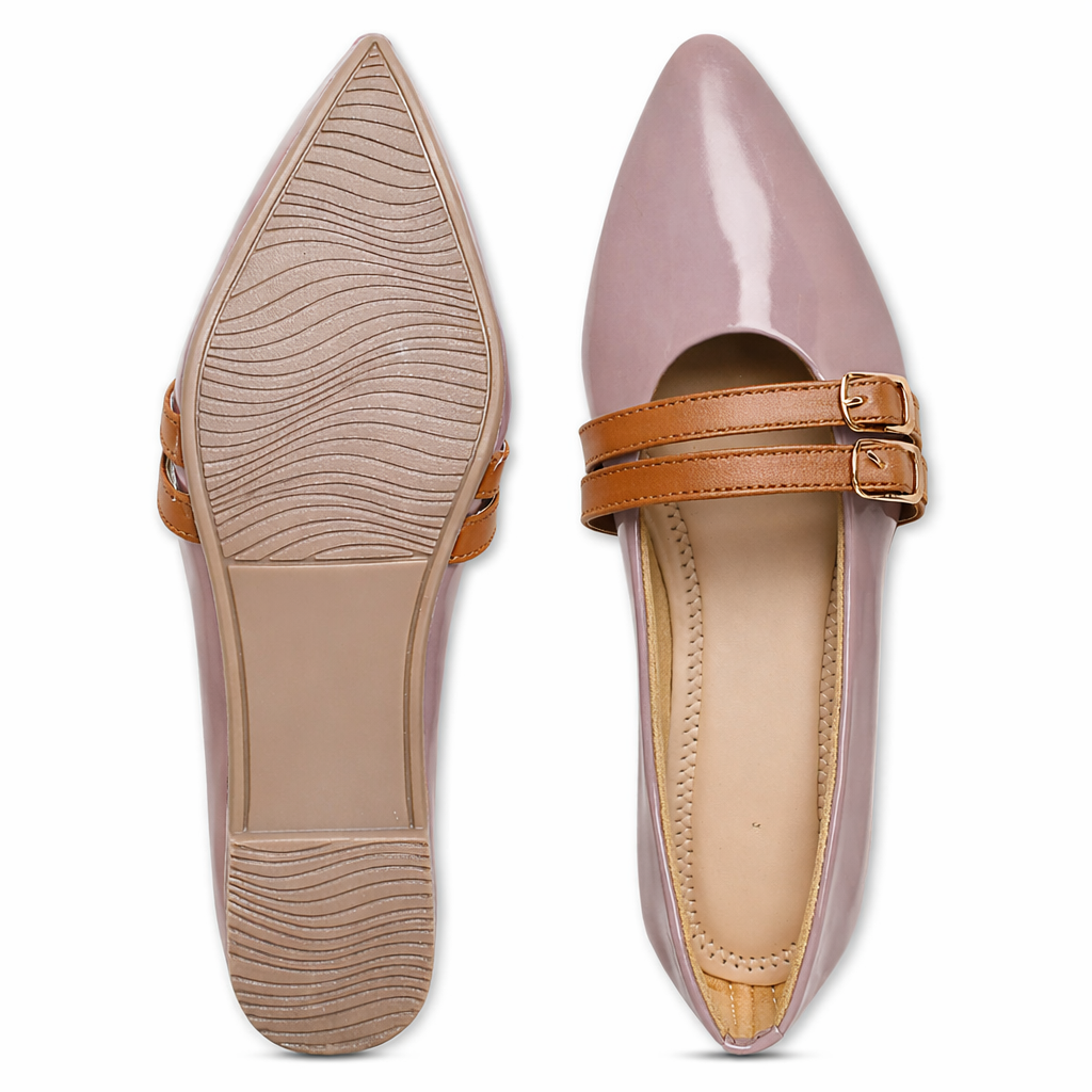 Ballerina with Dual Buckles Flat