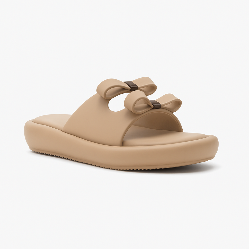 Bow Bliss Double-Strap Slides