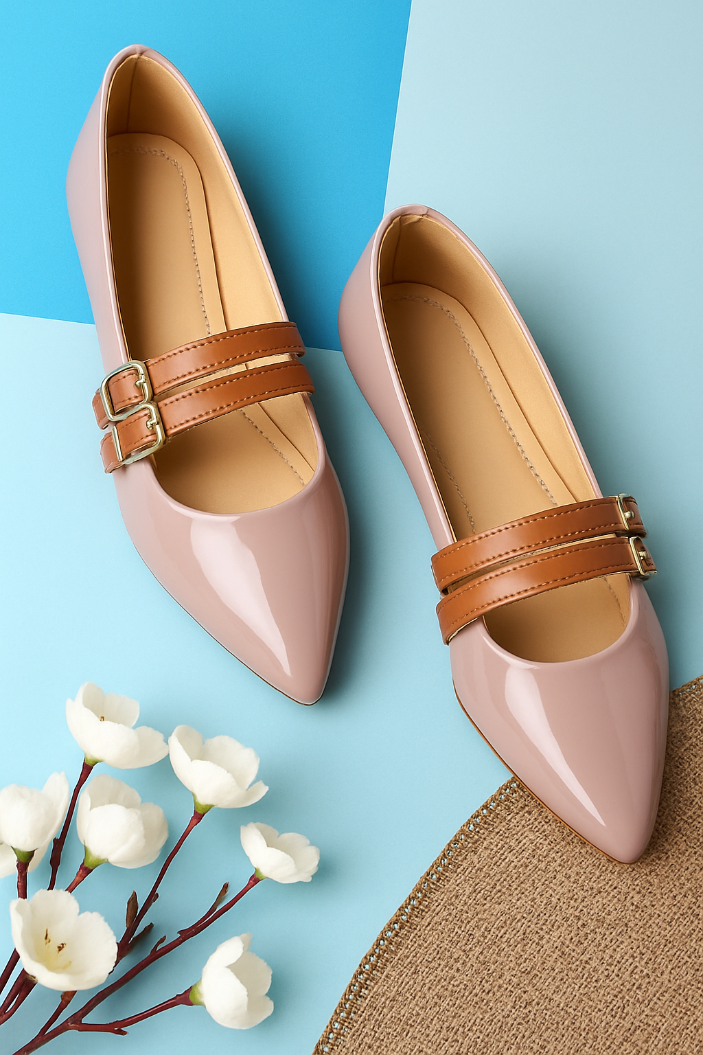 Ballerina with Dual Buckles Flat