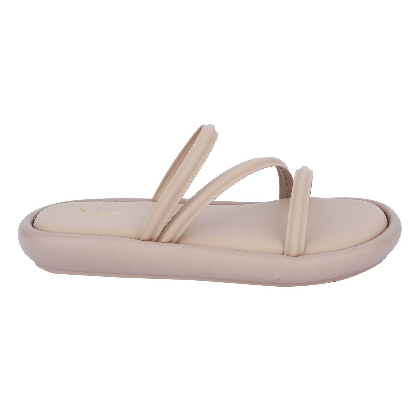 Cushioned multi strap flats