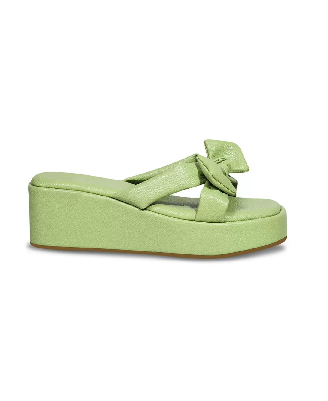 Chunky Bow Platform Heels