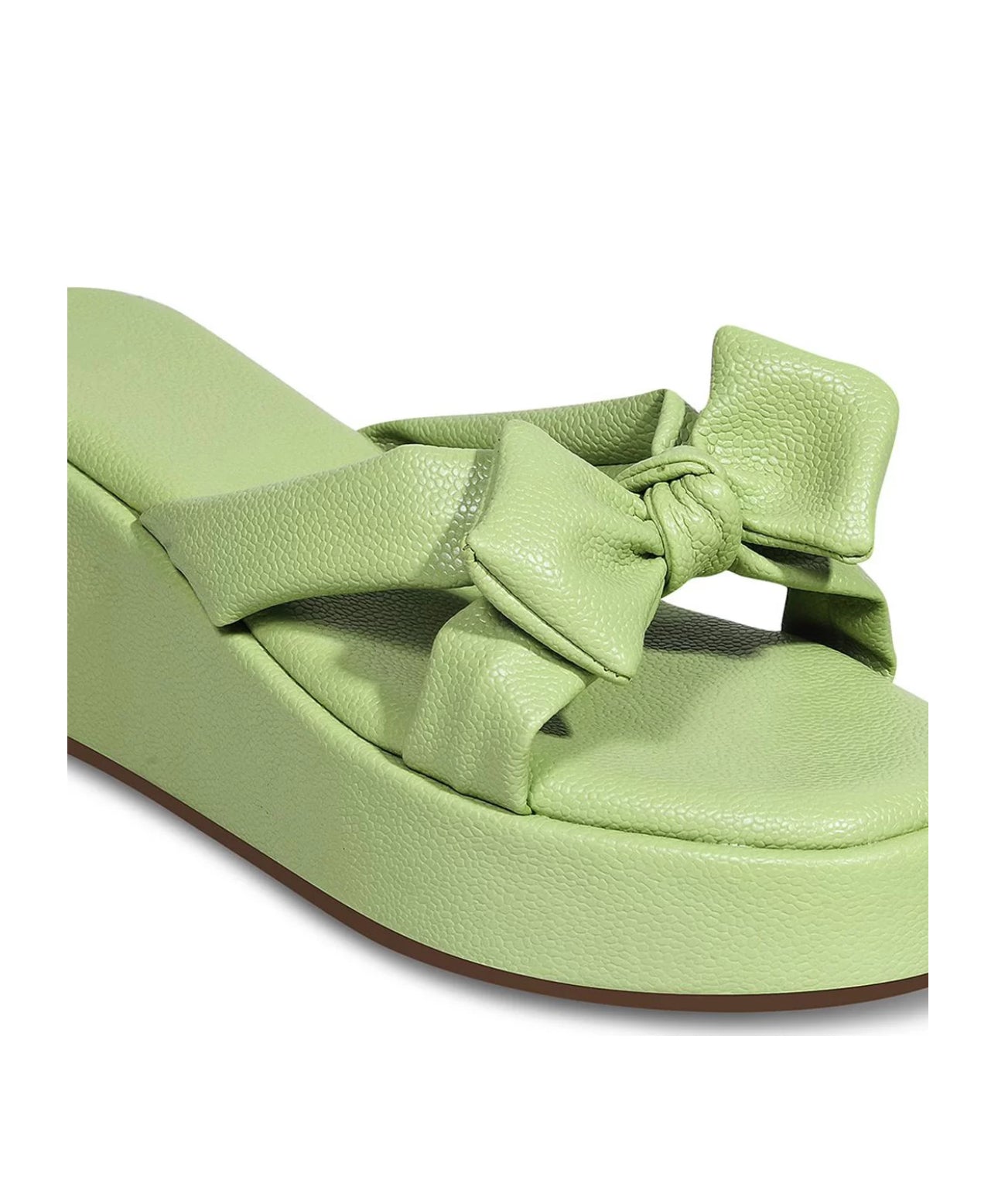 Chunky Bow Platform Heels
