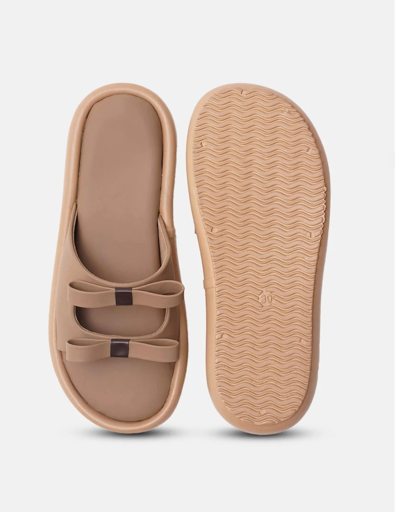 Bow Bliss Double-Strap Slides
