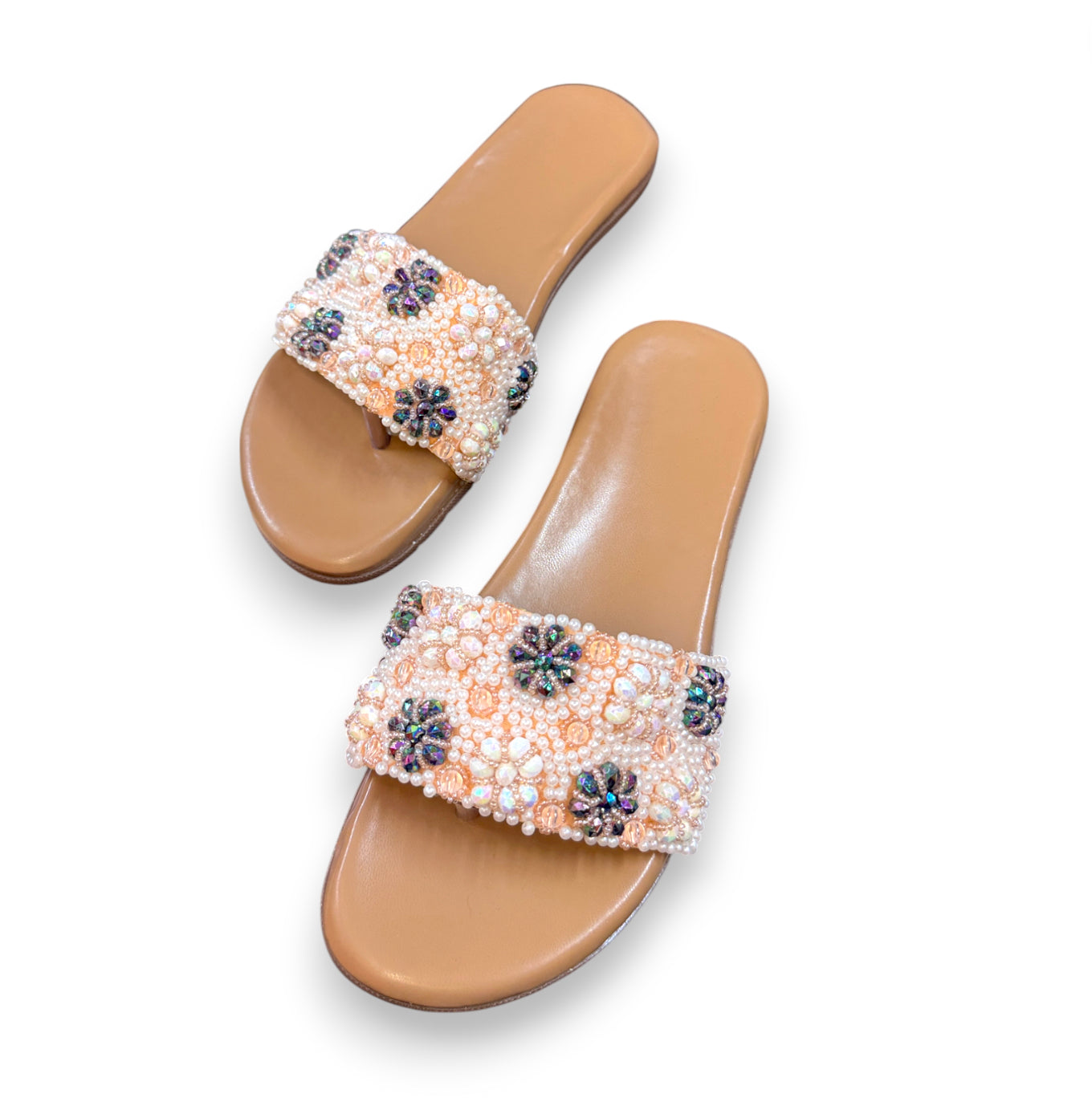 Embellished Pearl Doctor Sole Flats