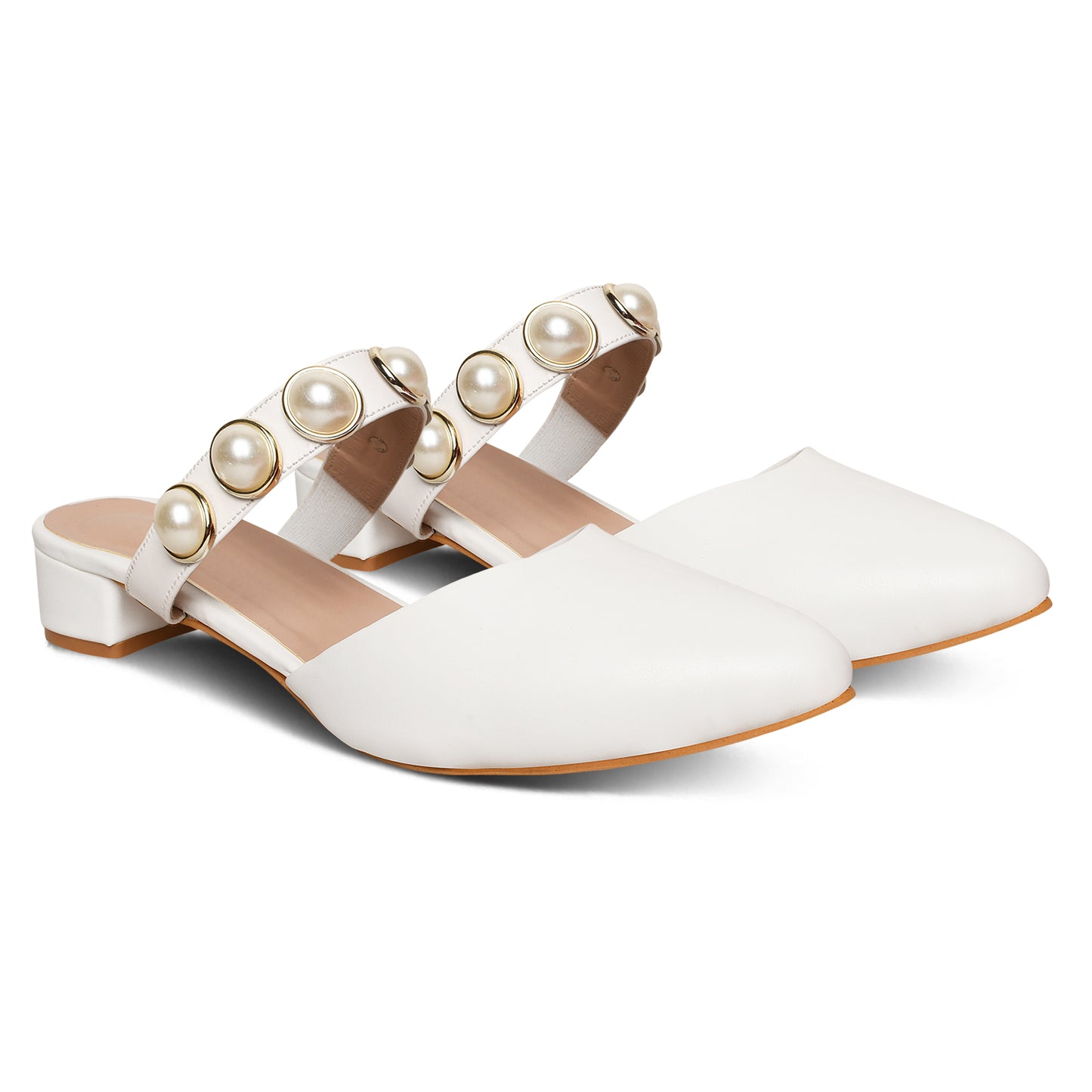 Gema Pearl Mule Heels