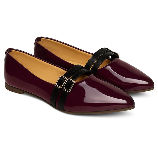 Ballerina with Dual Buckles Flat
