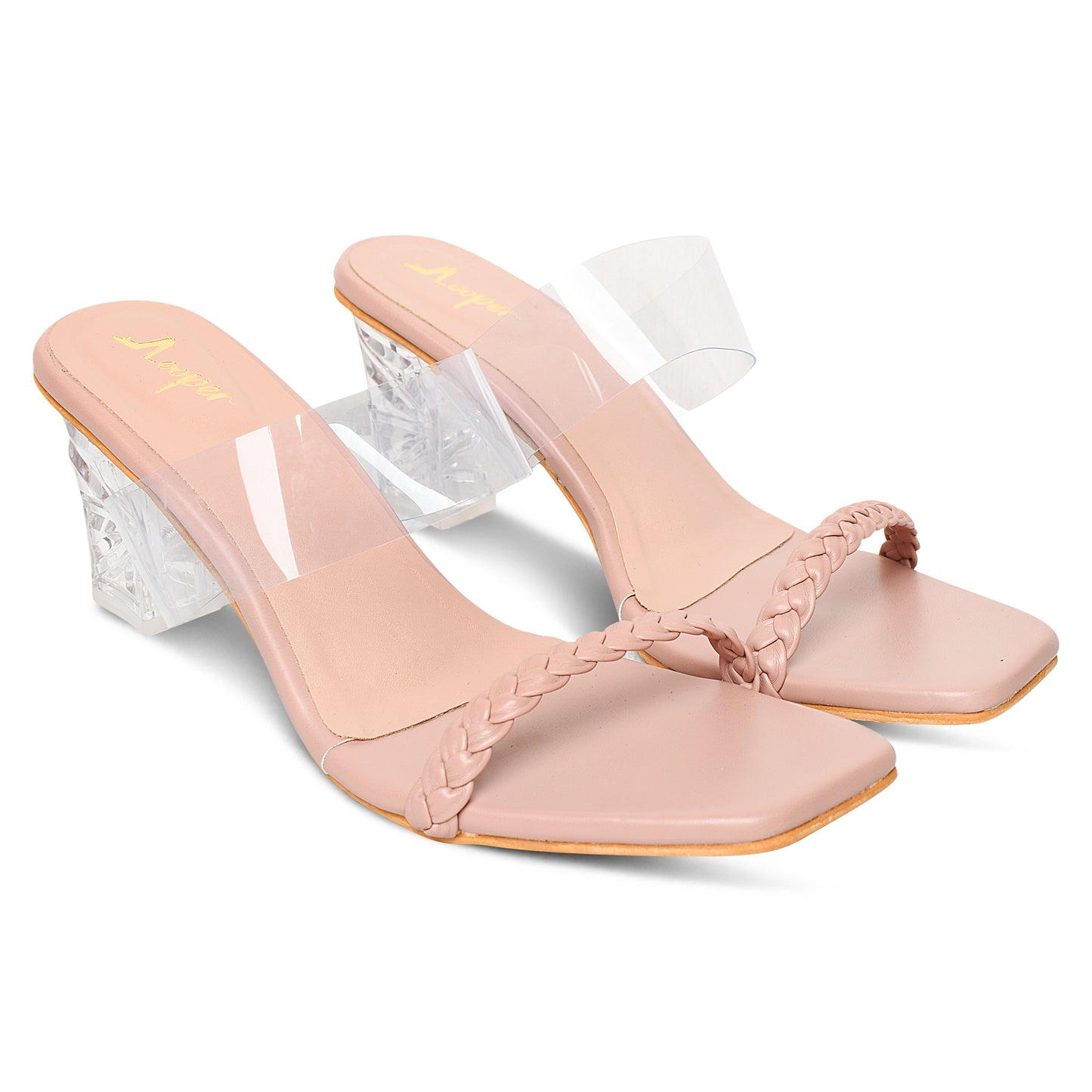 Miss Glamour Transparent Clear Heel