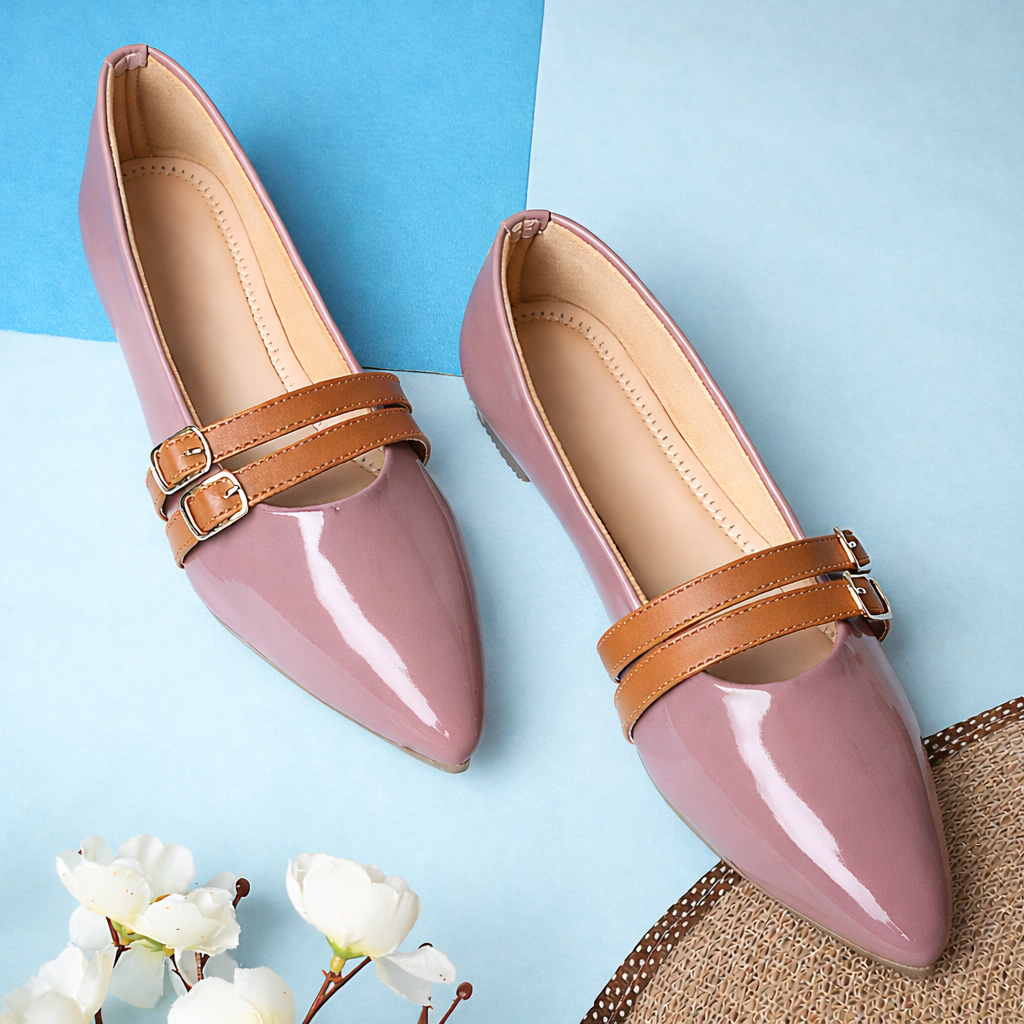 Ballerina with Dual Buckles Flat