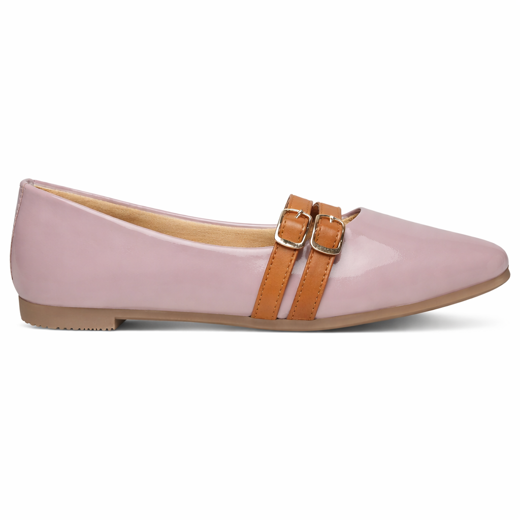 Ballerina with Dual Buckles Flat