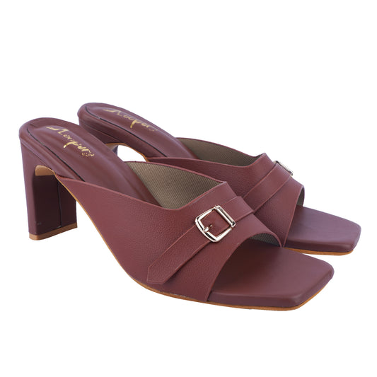 Dual Buckle Block heels