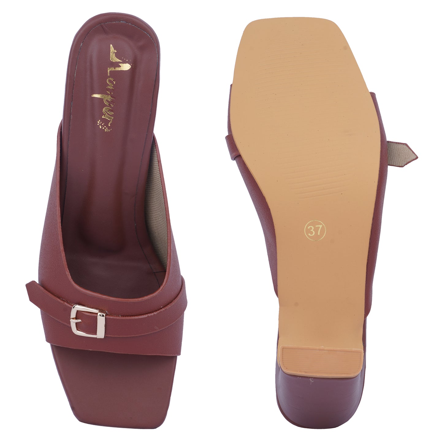 Dual Buckle Block heels