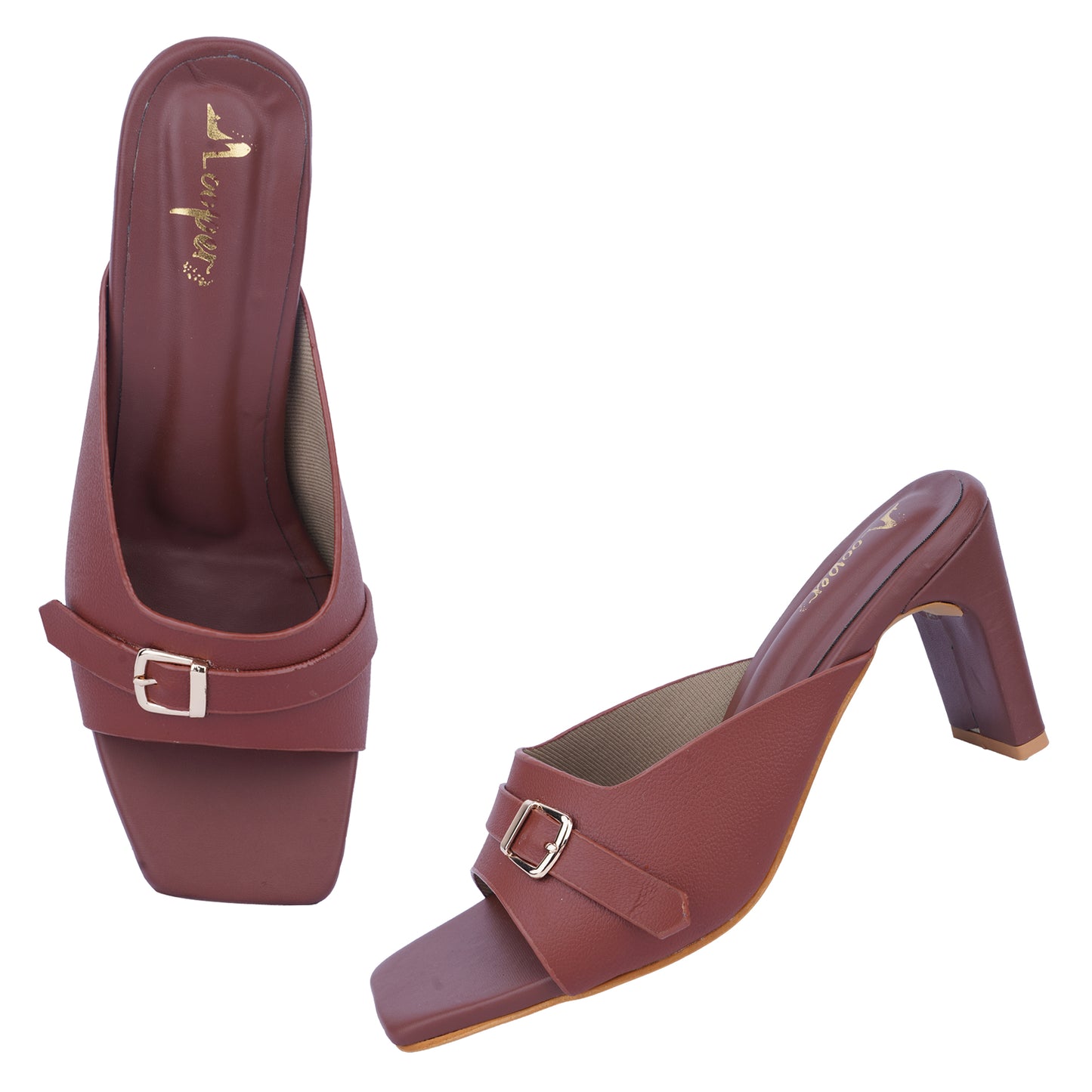 Dual Buckle Block heels