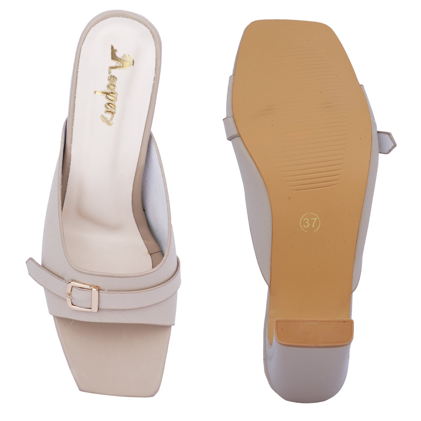 Dual Buckle Block heels