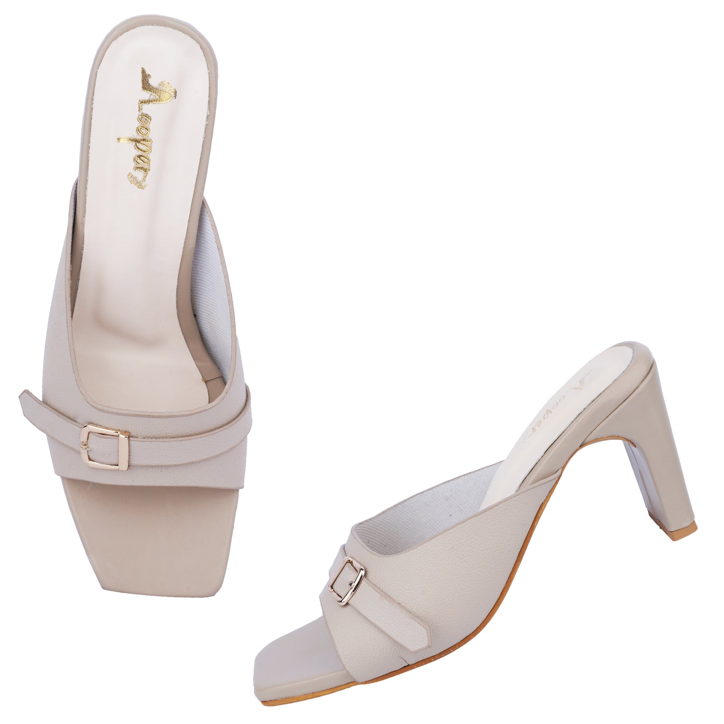 Dual Buckle Block heels