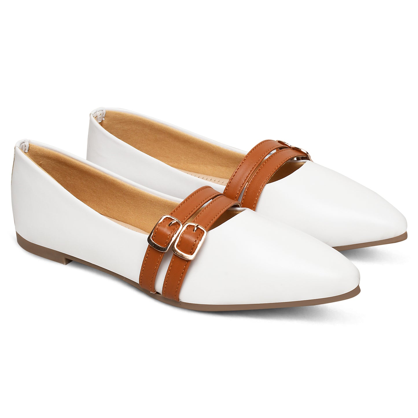 Ballerina with Dual Buckles Flat