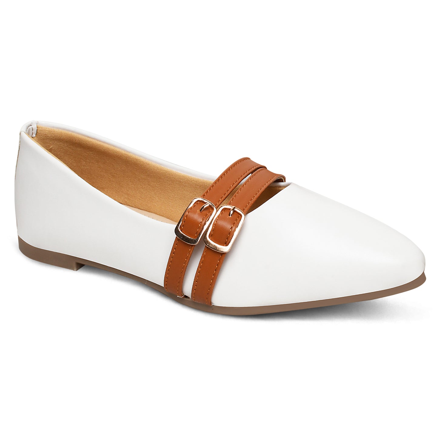 Ballerina with Dual Buckles Flat