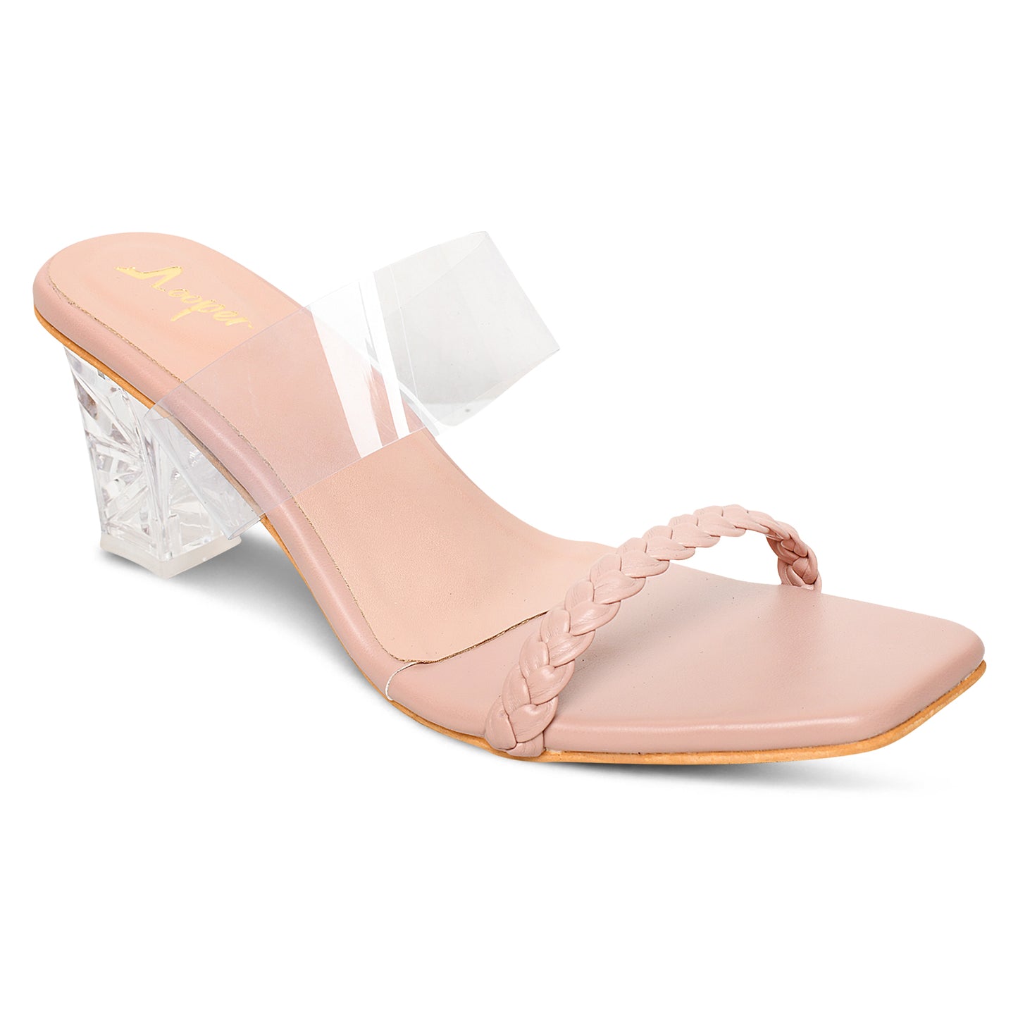 Miss Glamour Transparent Clear Heel