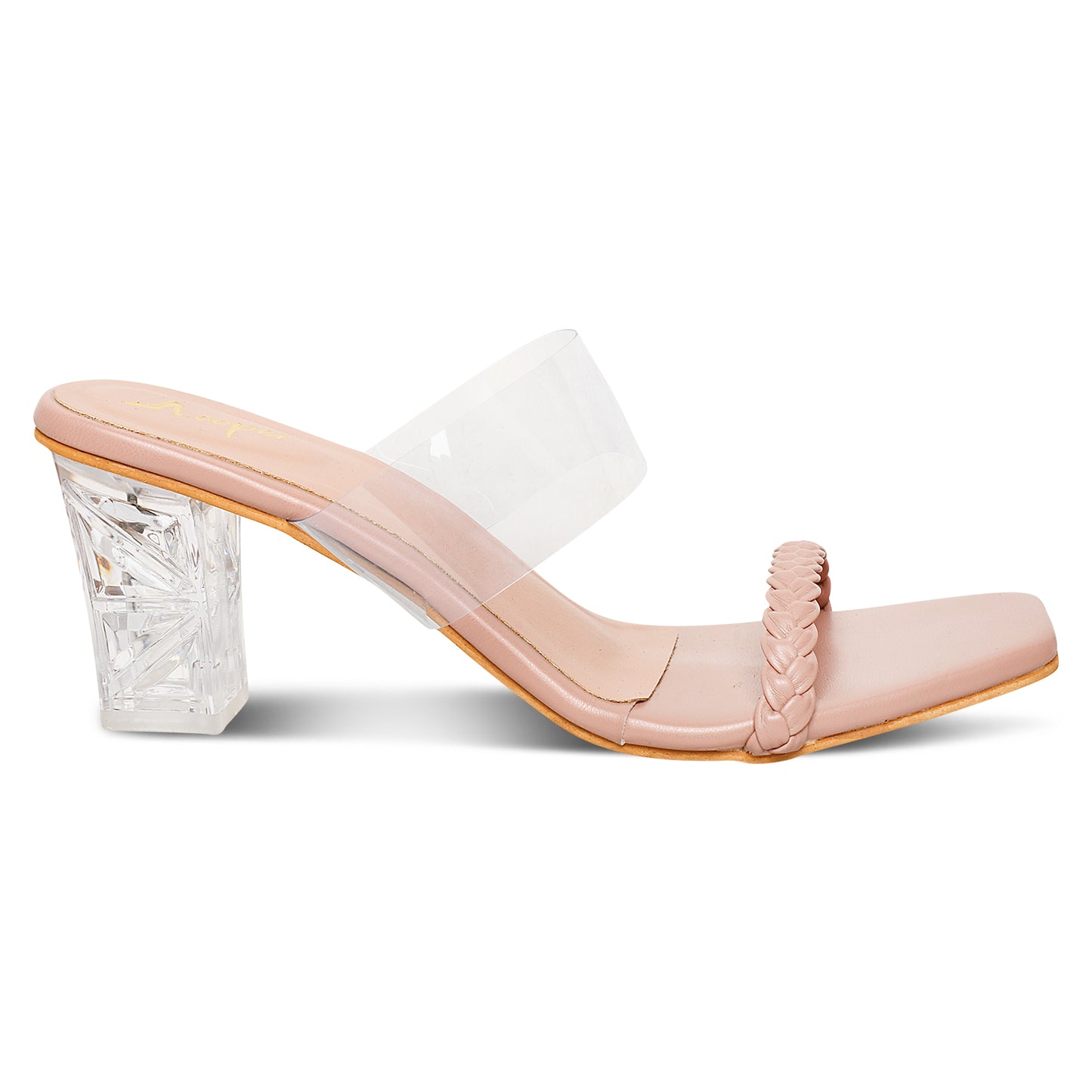 Miss Glamour Transparent Clear Heel