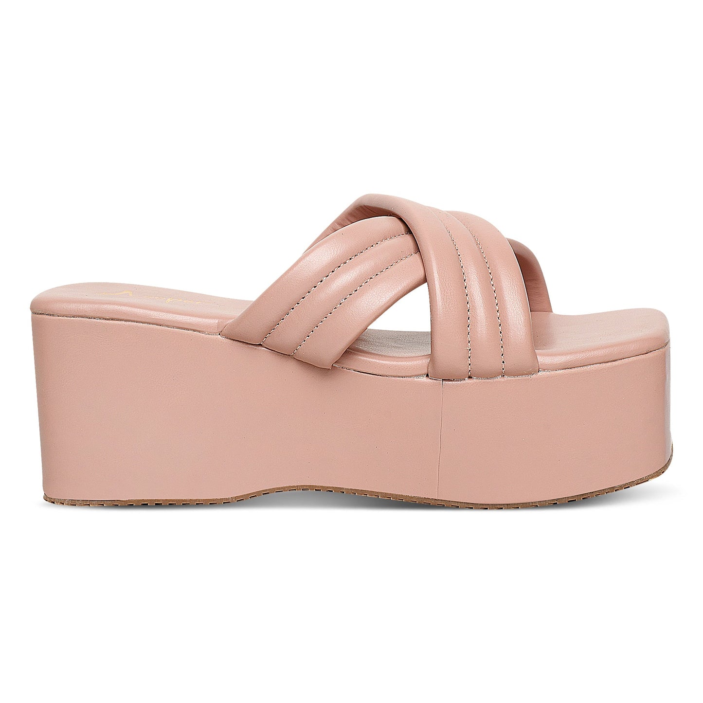 Vintage Pink Platform Chunky Heels