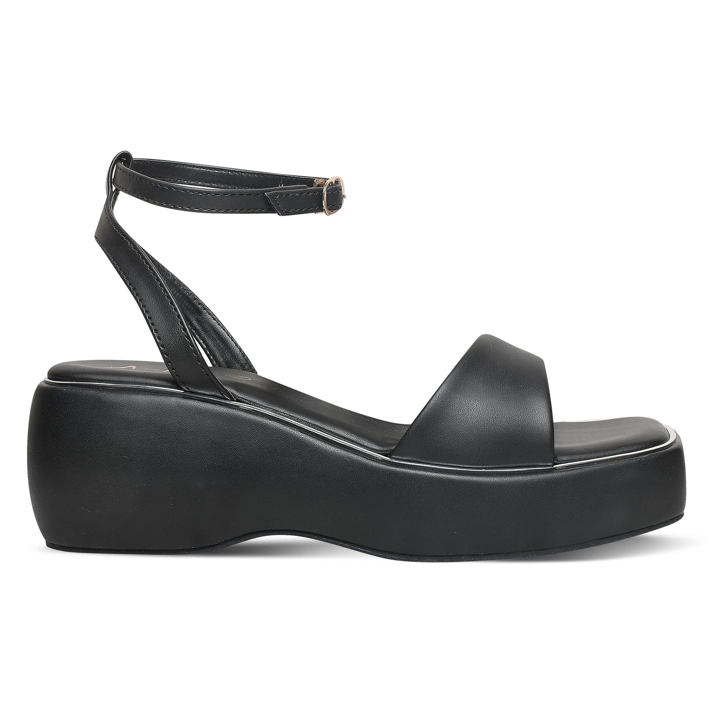 Ankle Strap Black Platform Heel