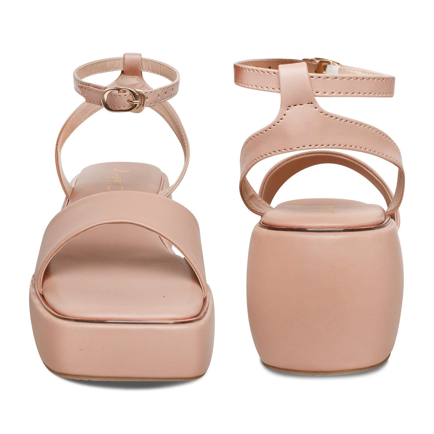 Ankle Strap Pink Platform Heel