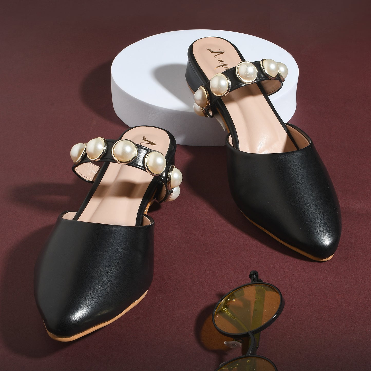 Gema Pearl Mule Heels