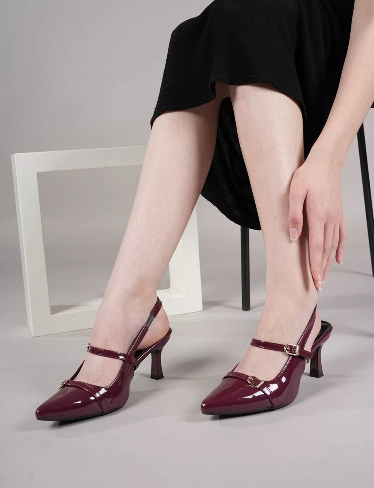 Deedo Cherry Pointed Heels