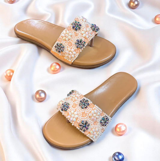 Embellished Pearl Doctor Sole Flats