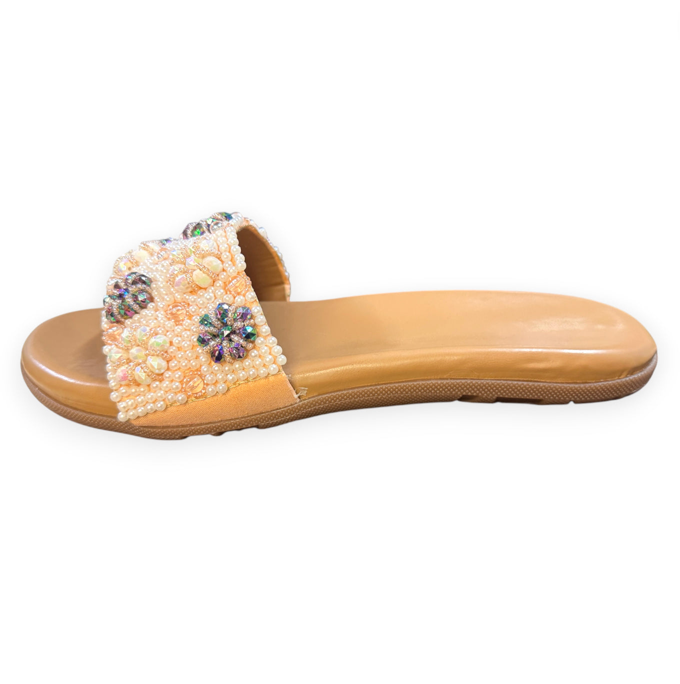 Embellished Pearl Doctor Sole Flats